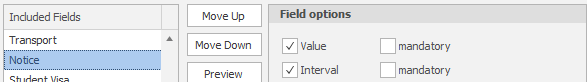 A screenshot of a field option

Description automatically generated