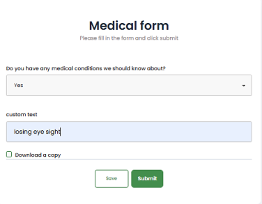 A screenshot of a medical form

AI-generated content may be incorrect.